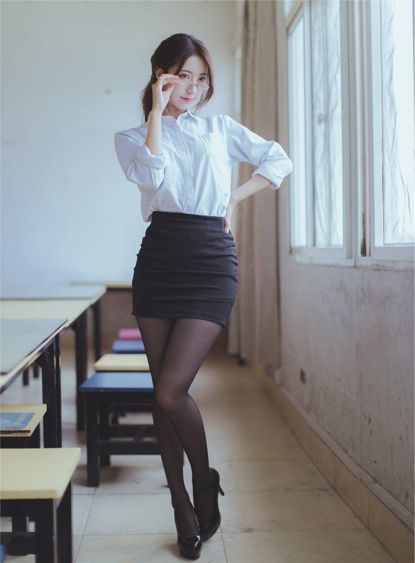 Heichuan - NO.014 Daily Photo True Love Edition - Teacher OL(34)